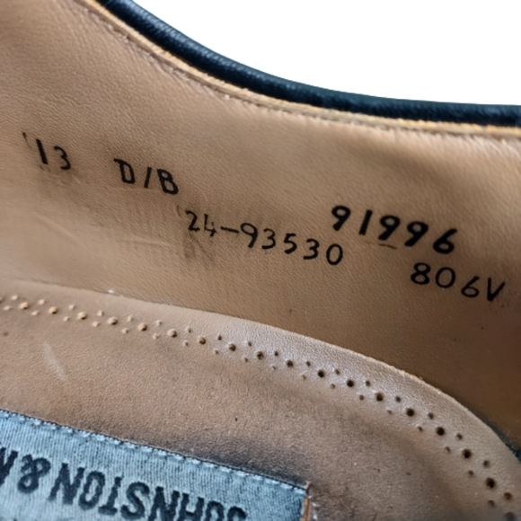 Johnston and Murphy leather oxfords with leather lining, Men's size 13, maroon - Picture 9 of 9